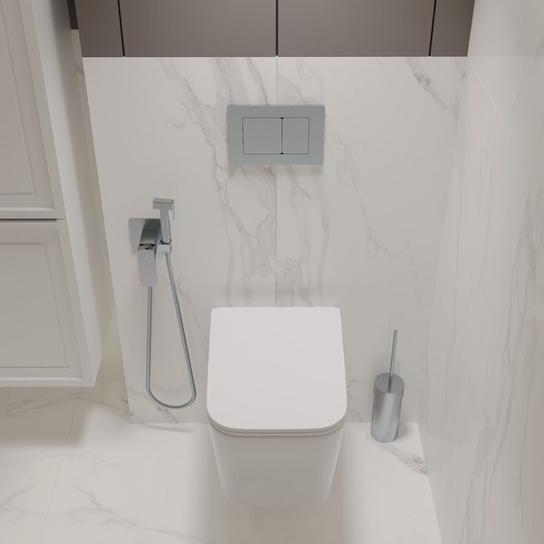 Унитаз подвесной с инсталляцией Oliveeka OL-MQ5014E12-CR