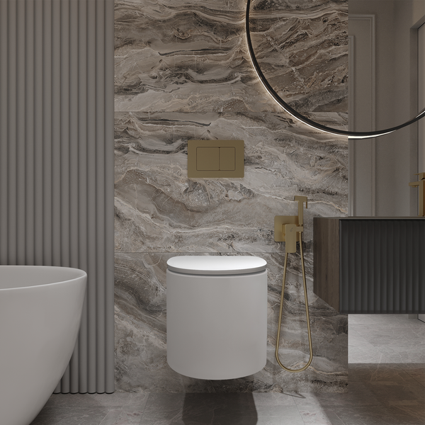 Инсталляция с унитазом подвесным Oliveeka OL-MQG27E12-BG