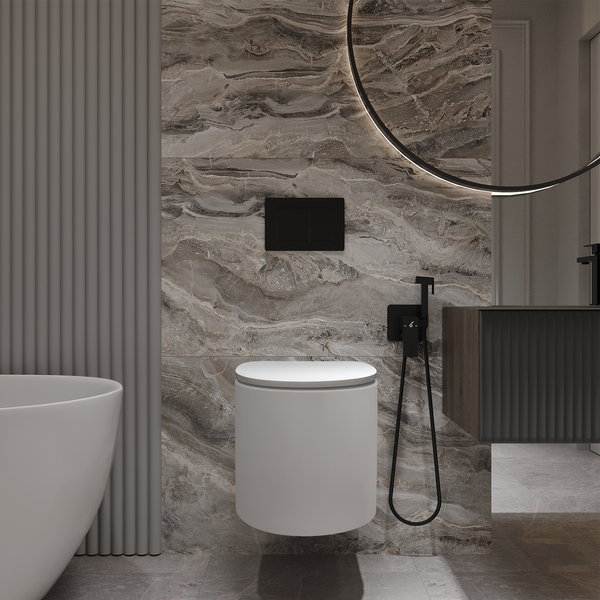 Инсталляция с унитазом подвесным Oliveeka OL-MQG27E12-MB