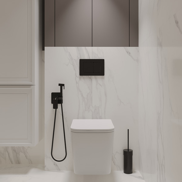 Унитаз подвесной с инсталляцией Oliveeka OL-MQ5014E12-MB