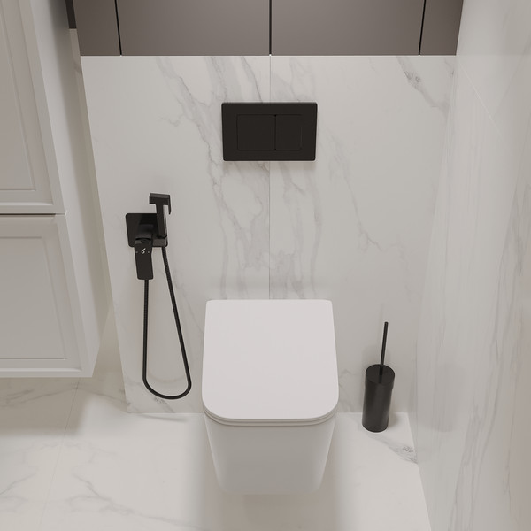 Унитаз подвесной с инсталляцией Oliveeka OL-MQ5014E12-MB