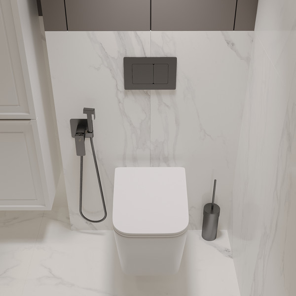 Унитаз подвесной с инсталляцией Oliveeka OL-MQ5014E12-BGM