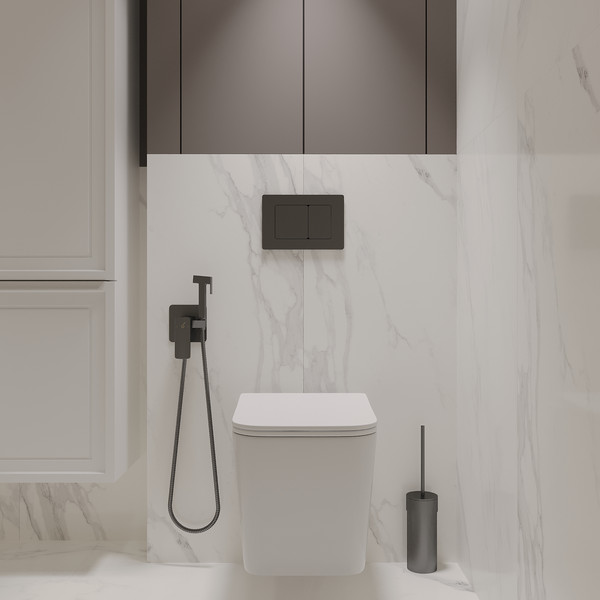 Унитаз подвесной с инсталляцией Oliveeka OL-MQ5014E12-BGM