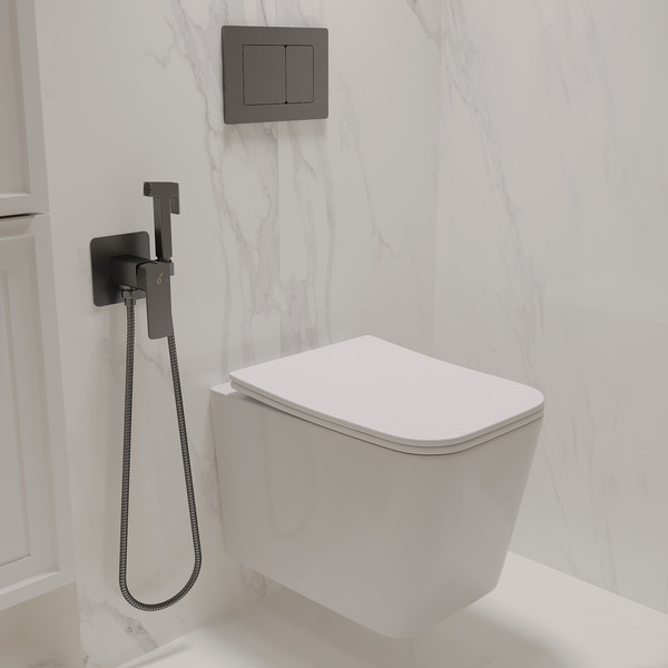 Унитаз подвесной с инсталляцией Oliveeka OL-MQ5014E12-BGM