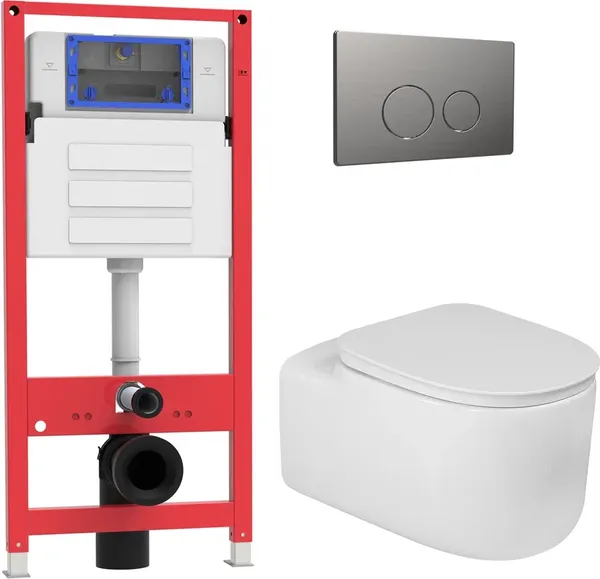 Инсталляция с унитазом подвесным Oliveeka OL-MQG27R22-BGM - фото