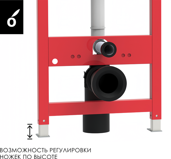 Инсталляция с унитазом подвесным Oliveeka OL-MQG27R22-BG