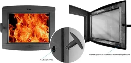 Дверца печная РубЛит Слобода ДТ-С 410.1