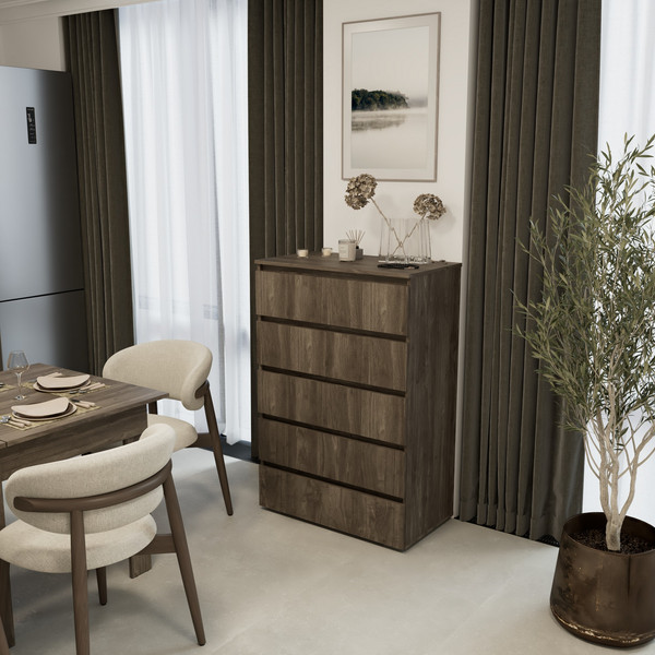 Комод Кортекс-мебель Бари 80 5ш