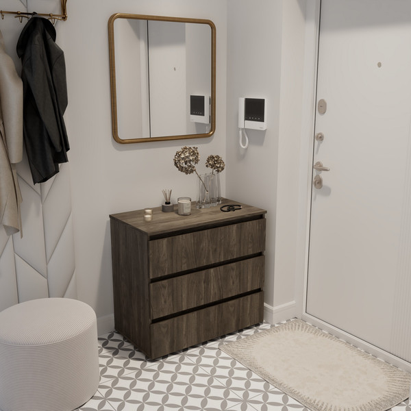 Комод Кортекс-мебель Бари 80 3ш