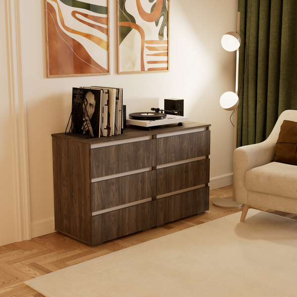 Комод Кортекс-мебель Бари 120 6ш