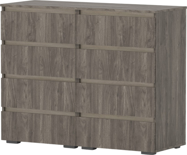 Комод Кортекс-мебель Бари 120 8ш (орех элия/орех элия/дуб сонома) - фото