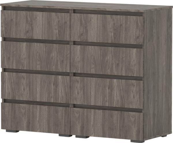 Комод Кортекс-мебель Бари 120 8ш (орех элия/орех элия/орех элия) - фото