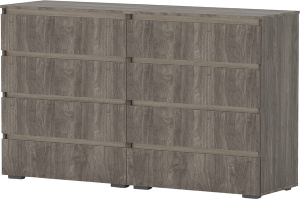 Комод Кортекс-мебель Бари 160 8ш (орех элия/орех элия/дуб сонома) - фото