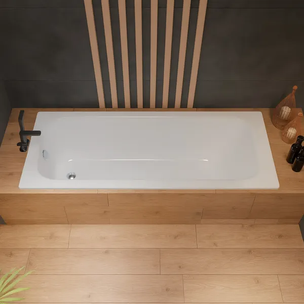 Ванна стальная Lauter Brio 170 / 21S1700 + сифон 21Y11021