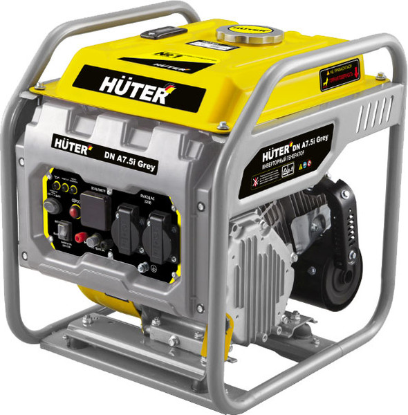 Инверторный генератор Huter DN А7.5i Grey - фото