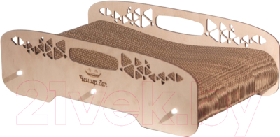 Лежанка для животных Чешир Лежебока / 375-19 (коричневый) - фото