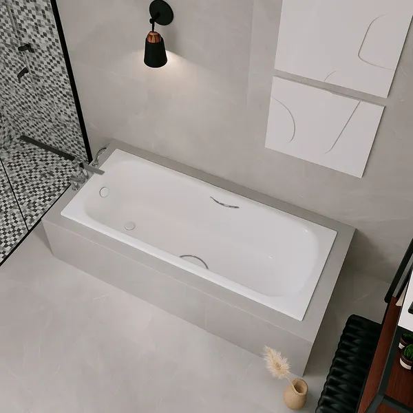 Ванна стальная Lauter Brio Star 170 / 21S1701 + сифон 21Y11021