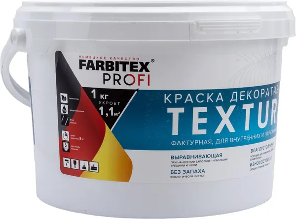 Краска Farbitex Profi Textura акриловая декоративная фактурная - фото