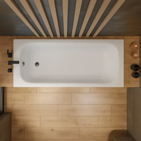 Ванна стальная Lauter Brio 170 / 21S1700 + сифон 21Y11010