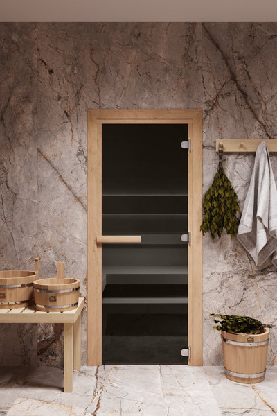 Стеклянная дверь для бани/сауны COOPER Стандарт 190х70