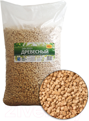 Наполнитель для туалета BioClean Древесный - фото