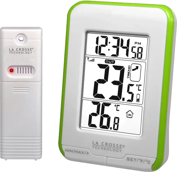 Термометр комнатный La Crosse WS6810W-GREEN - фото