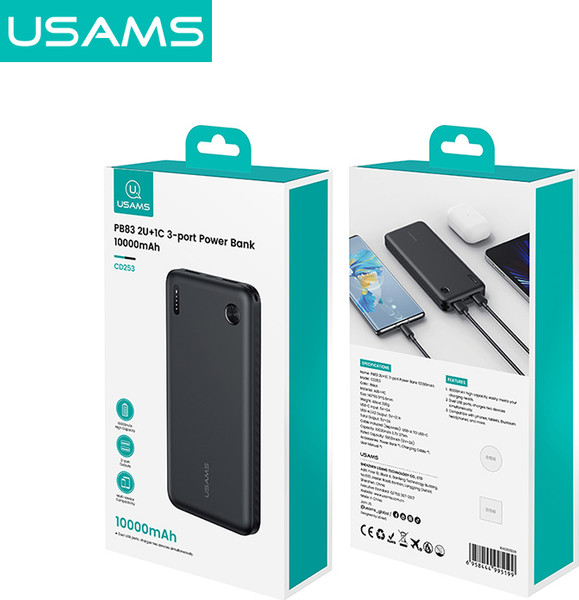 Портативное зарядное устройство Usams CD253 PB83 10000mAh