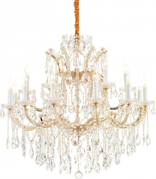 Потолочный светильник ILamp Diamond 6071-18 GD+CL - фото