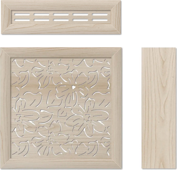 Экран для радиатора Стильный Дом Цветы 60х60см - фото