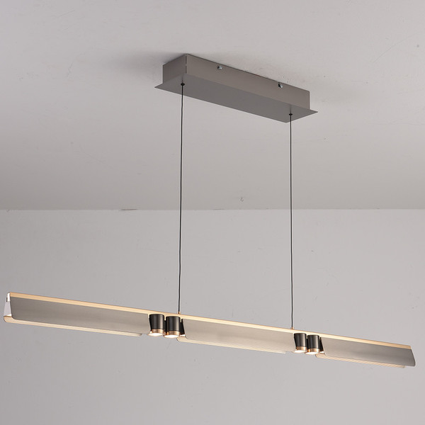 Люстра ILedex Vision 9309D-1200-2 GR+BK - фото