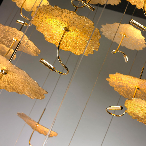 Люстра ILedex Lotus 8827P-19 BRASS