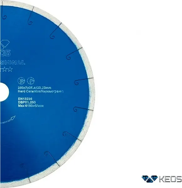 Отрезной диск алмазный KEOS Professional 250мм / DBP01.250