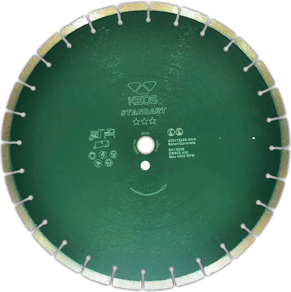 Отрезной диск алмазный KEOS Standart 400мм / DBS02.400 - фото