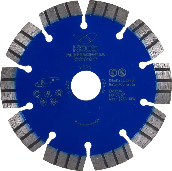 Отрезной диск алмазный KEOS Professional 125мм / DBP02.125