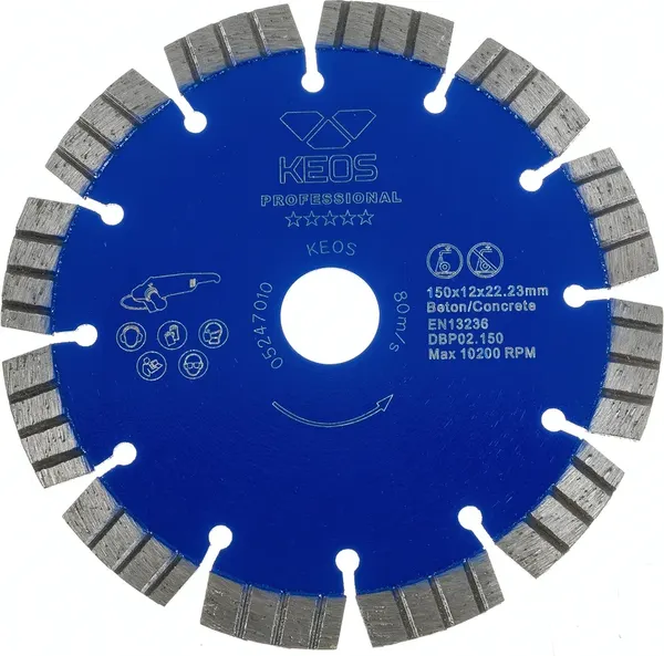 Отрезной диск алмазный KEOS Professional 150мм / DBP02.150 - фото