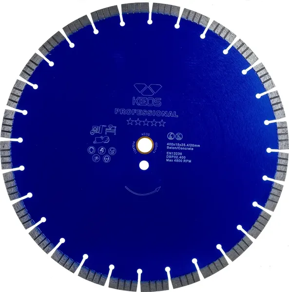 Отрезной диск алмазный KEOS Professional 400мм / DBP02.400 - фото