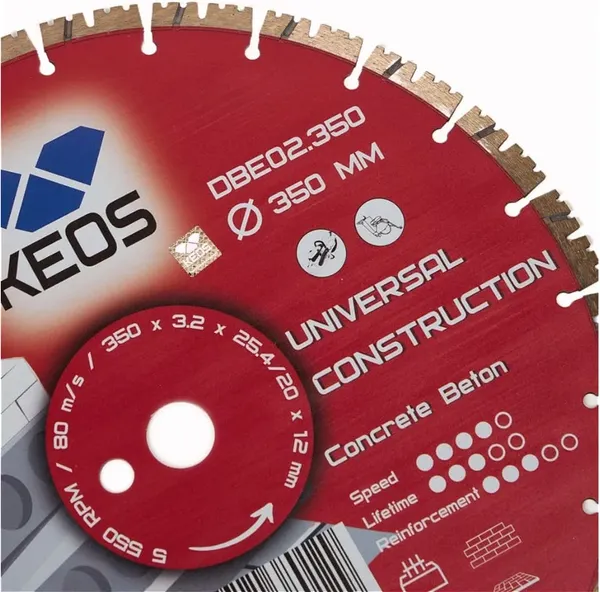 Отрезной диск алмазный KEOS Eco 350мм / DBE02.350