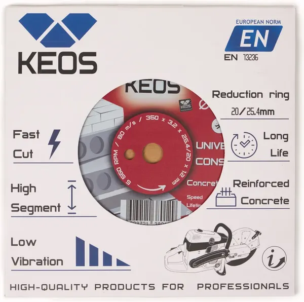 Отрезной диск алмазный KEOS Eco 350мм / DBE02.350