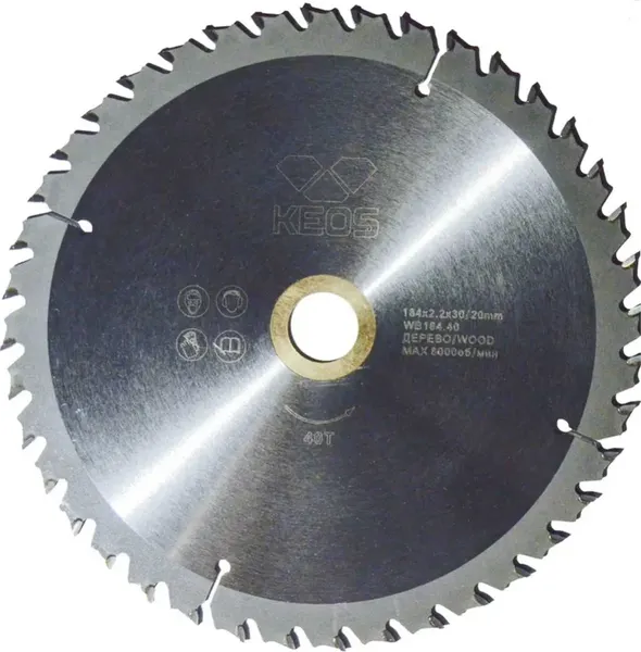 Пильный диск KEOS 184x30/16 z40 / WB184.40 - фото