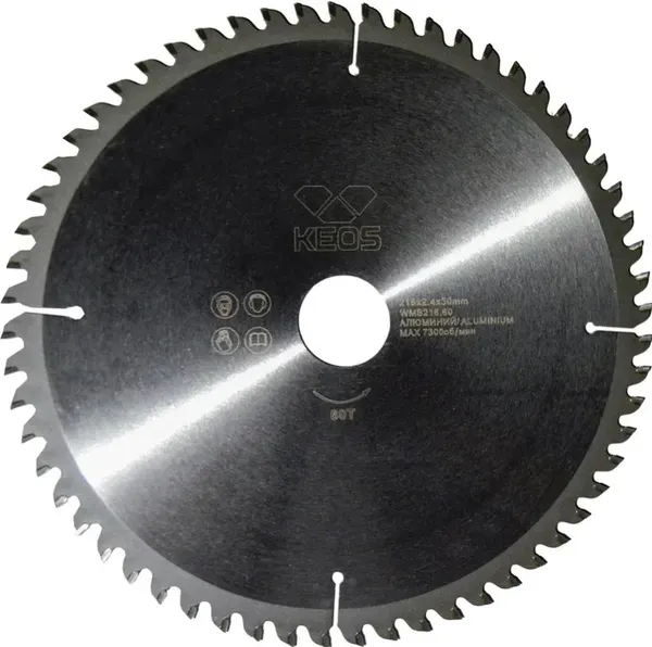 Пильный диск KEOS 216x30 z60 / WMB216.60 - фото
