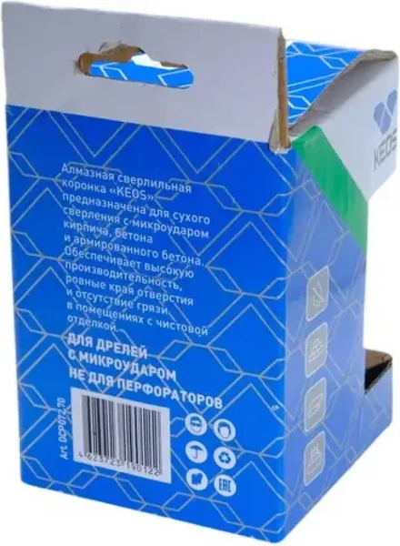 Коронка KEOS Pulsar М16 72/70мм / DCP072.70