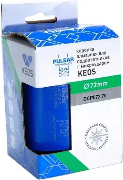 Коронка KEOS Pulsar М16 72/70мм / DCP072.70