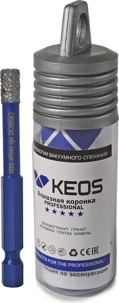 Коронка KEOS Pro 6мм / DC06SKT - фото