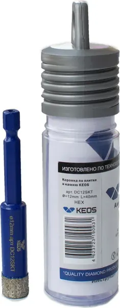 Коронка KEOS Pro 12мм / DC12SKT