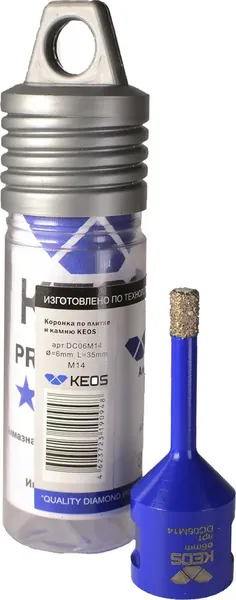 Коронка KEOS Pro 6мм / DC06M14 - фото