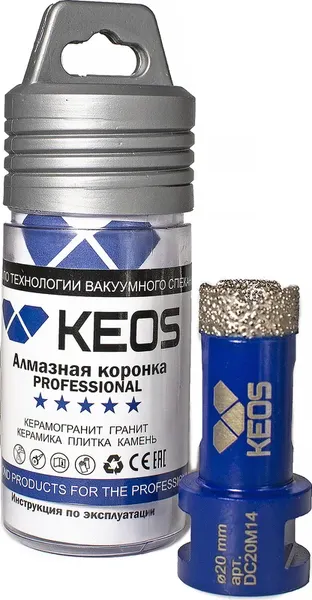 Коронка KEOS Pro 20мм / DC20M14
