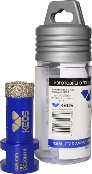 Коронка KEOS Pro 20мм / DC20M14