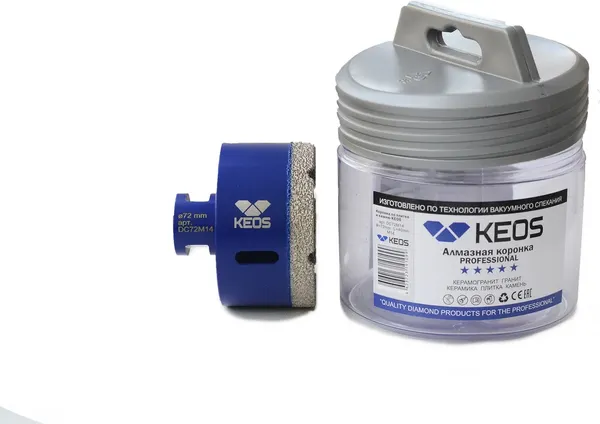 Коронка KEOS Pro 72мм M14 / DC72M14