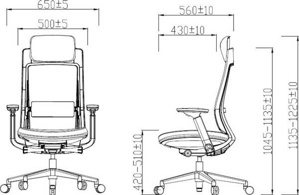 Кресло офисное SitZone E-VL002A-BS