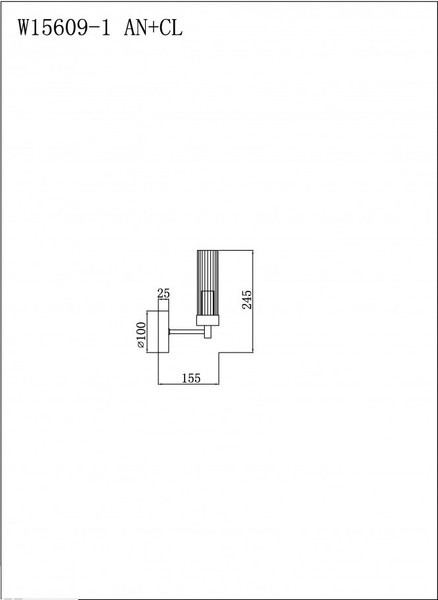 Бра ILamp Evolution W15609-1 AN+CL